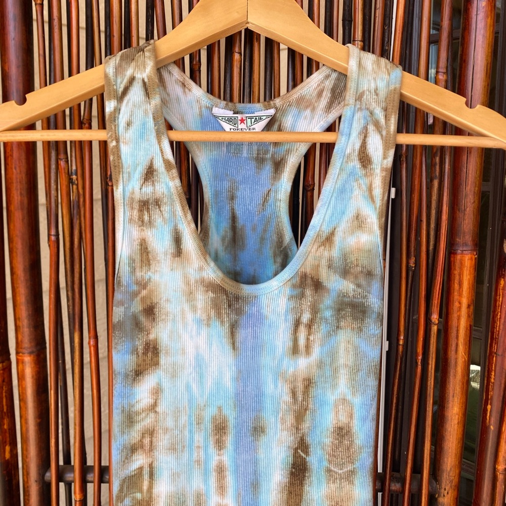 Hard Tail Tie-Dye Ribbed Tank View 3